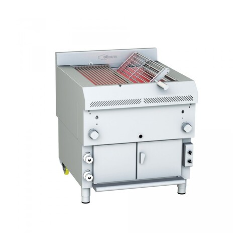 Gresilva GHPI R2/800 Horizontal Multifuction Gas Grill On Base With Auto Fill Water Bath Feed 622mm x 737mm - GRE.R8.A10