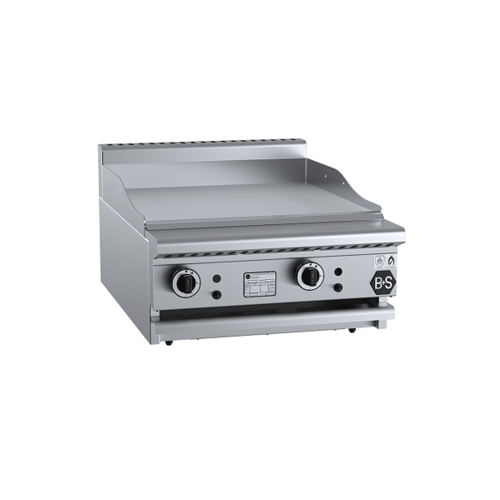 B+S Black GRP-6BM Gas Grill Plate 600mm - Bench Mounted - GRP-6BM