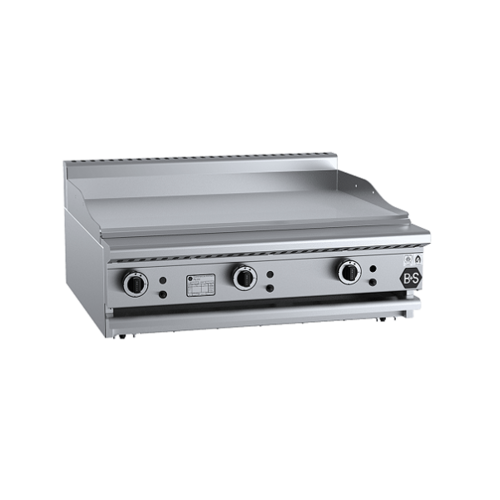 B+S Black GRP-9BM Gas Grill Plate 900mm - Bench Mounted - GRP-9BM