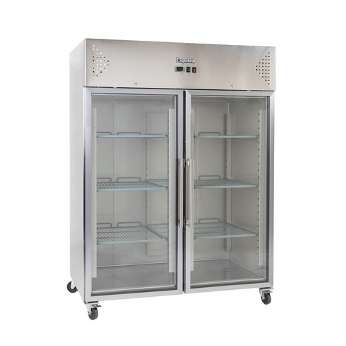 Exquisite GSC1410G - 2 Glass Door Upright Fridge - GSC1410G