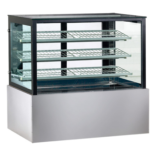 Bonvue H-SL840V - Heated Square Glass Cake Display 4 Tier - 1200mm  - H-SL840V
