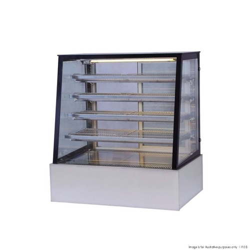 Bonvue H-SLP830C - Straight Front Glass Hot Deli Showcase 5 Display Levels - 330L - H-SLP830C