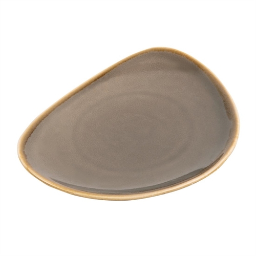 Olympia Kiln Smoke Tri Plate 230mm (Box of 6) - HC384