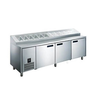 Glacian HPB2476 - 3 Door Pizza Prep Fridge - HPB2476