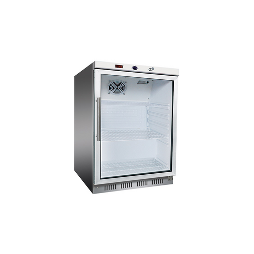Thermaster HR200GS-S - 129L Glass Door S-S Bar Cooler 600 x 600 x 850mm  - HR200GS-S