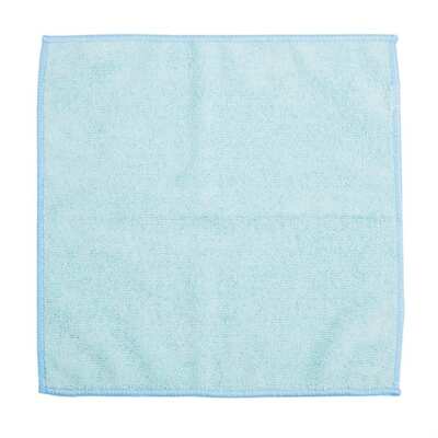 Jantex Microfibre Cloths Blue 400X400mm (Pack of 5) - HX269