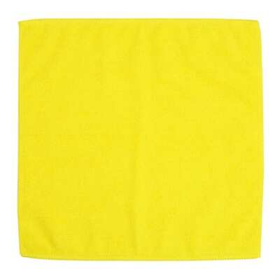 Jantex Microfibre Cloths Yellow 400X400mm (Pack of 5) - HX272