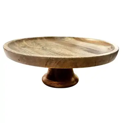 Olympia Cake Stand Mango Wood - 330x120mm - HY757