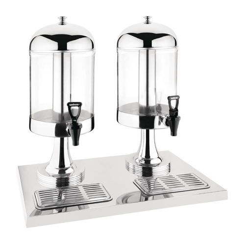 Olympia Double Juice Dispenser with Drip Tray - J184