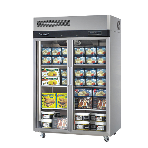Turbo Air KF45-2G-N - 2  Glass Door Top Mount Upright Freezer 1215L - KF45-2G-N
