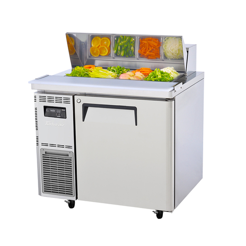 Turbo Air KHR9-1-N - 1 Door Salad Prep Table Refrigerator 900mm - KHR9-1-N