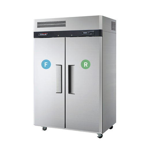 Turbo Air KRF45-2-N - 2 Door Top Mount Dual Temp Fridge / Freezer - KRF45-2-N