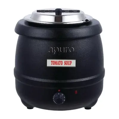 Apuro L715-A Black Soup Kettle 10Ltr - L715-A