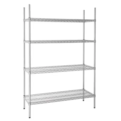 Vogue Flat Pack 4 Shelf Unit 1220x460x1830mm - L928