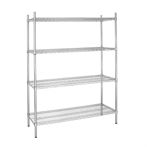 Vogue Flat Pack 4 Shelf Unit - 1525x460x1840mm 60x18x72 1/2" - L929