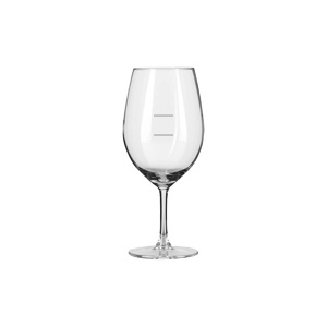Libbey Cuvee Wine Red With Double Horizontal Pour Line @ 150ml - 530ml (Box of 12) - LB570021-DPL