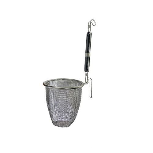 Noodle Basket Stainless Steel - Wood Handle - LFNS-NET