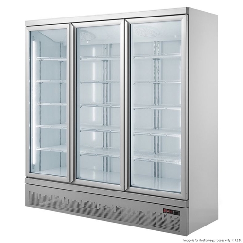 Thermaster LG-1500GBM - Triple Glass Door Colourbond Upright Supermarket Fridge Bottom Mounted - LG-1500GBM
