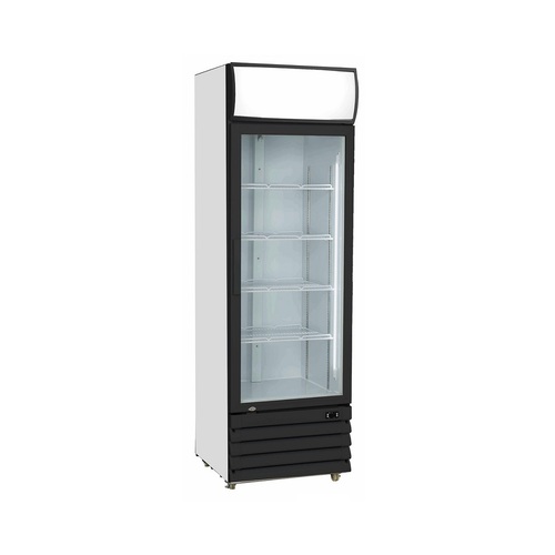 Thermaster LG-540BP - Single Glass Door Upright Drink Fridge Black - 540 Litres - LG-540BP