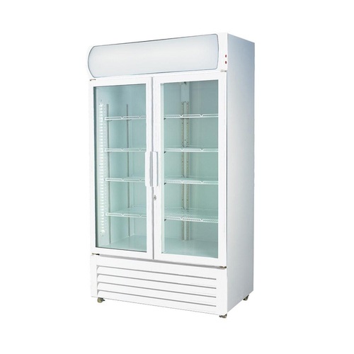 Thermaster LG-580P - Double Glass Door Upright Drink Fridge - 580 Litres - LG-580P