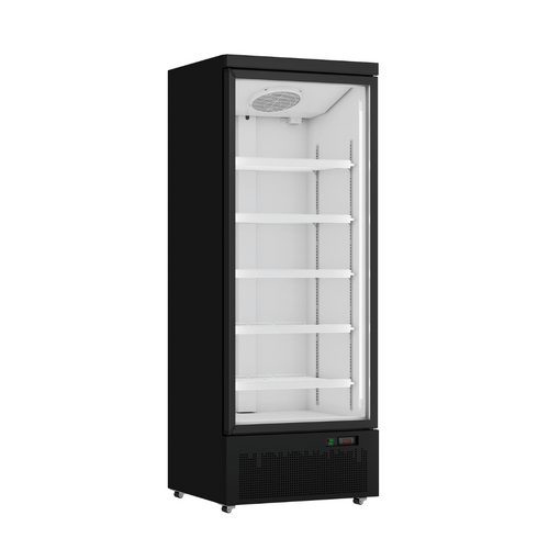 Thermaster LG-600BGBM - Single Door Supermarket Fridge Black - LG-600BGBM
