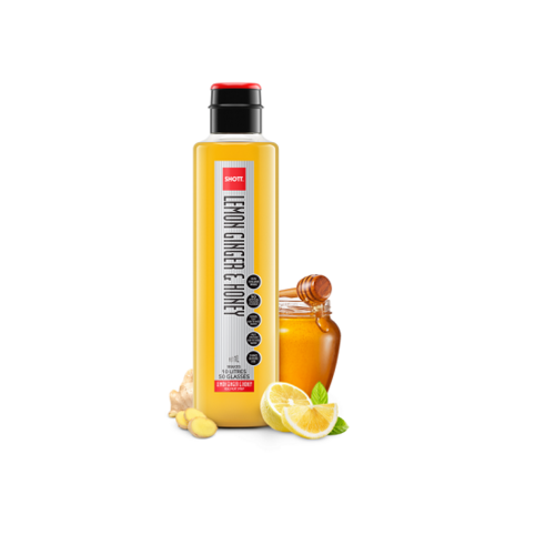Shott Lemon Ginger and Honey Syrup 1ltr - LGH1L