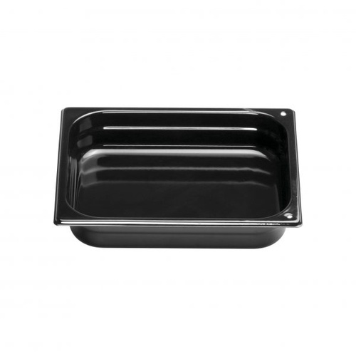 Inox Macel Black Enamel Maxipan Gastronorm 1/2 x 65mm - ME-12065