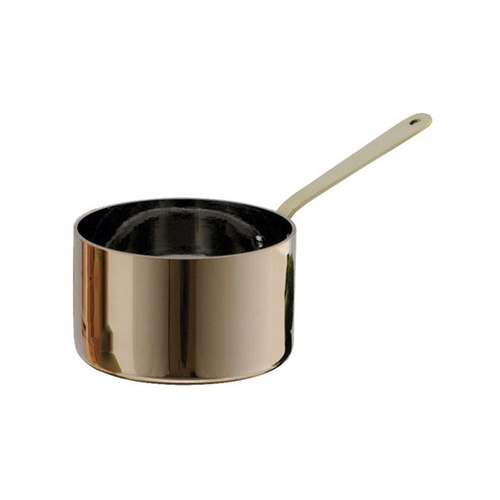Chef Inox Miniatures - Saucepan 50x30mm Copper With Brass Handle (Box of 6) - MINI-07940