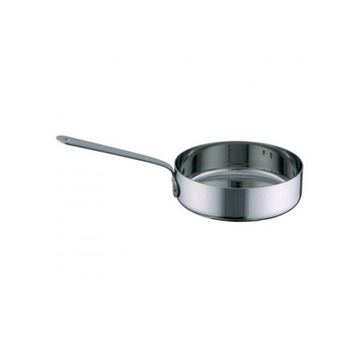 Chef Inox Miniatures -  Frypan 120x35mm 18/10 With Stainless Steel Handle (Box of 4) - MINI-07987