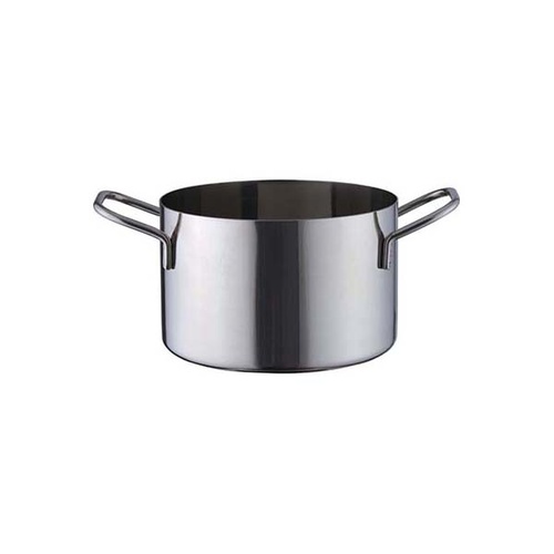 Chef Inox Miniatures - Casserole 100x60mm 18/10 With Stainless Steel Handle - MINI-07995
