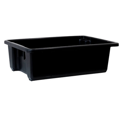 Crate 32lt Food Safe / Stackable - Black - MP7BLK