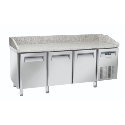 Saltas MPB0030 - 3 Door Marble Top Pizza Fridge - MPB0030