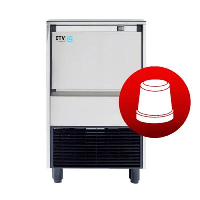 ITV Gala NG110 A DP - Self Contained Ice Maker 114kg per day / 60kg Storage with Drain Pump - NG110ADP