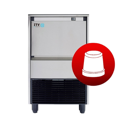 ITV Gala NG60 A DP - Self Contained Ice Maker 55kg per day / 25kg Storage with Drain Pump - NG60ADP