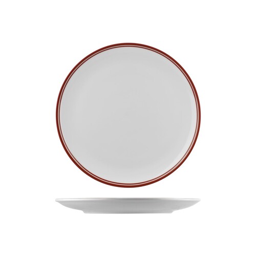 Rak Nano Cru Round Coupe Plate Red 270mm (Box of 12) - NPR27-R