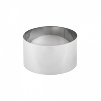 Tart Ring 120x45mm 18/8 Stainless Steel  - P782-012