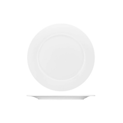 AFC Pacific Bone China Wide Rim Plate 230mm (Box of 24) - PA3230