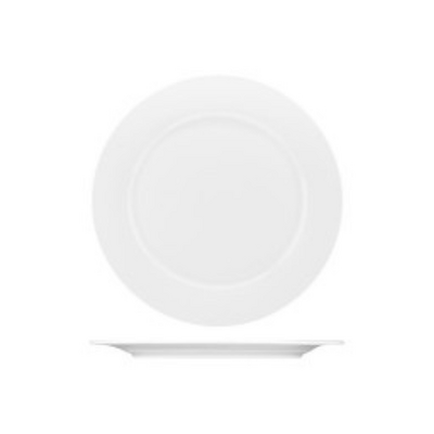 AFC Pacific Bone China Wide Rim Plate 255mm (Box of 24) - PA3255
