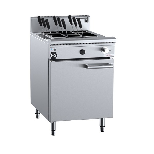 B+S Black PC-9 Gas Pasta Cooker 9 Baskets - PC-9
