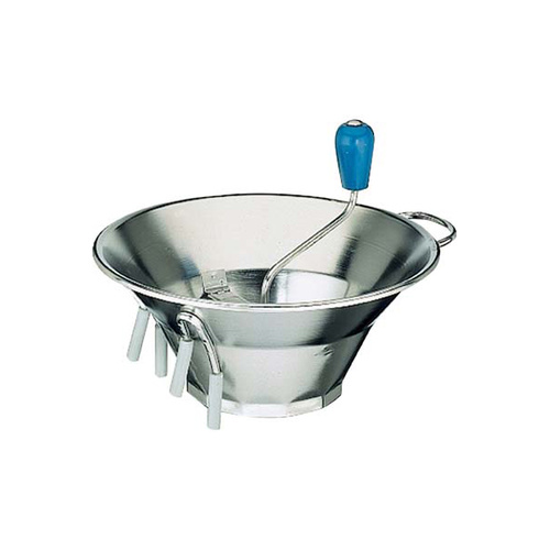 Paderno Food Mill 18/10 310mm with 3 Blades 1.5/2.5/4mm - Blue Handle - PD2570-32