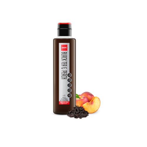 Shott Black Tea and Peach Syrup 1ltr (Box of 6) - PEC1L
