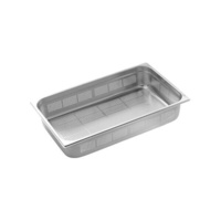 Pujadas 1/1 Size Gastronorm - Perforated Bottom 530x325x100mm - 18/10 Stainless Steel - PG111002