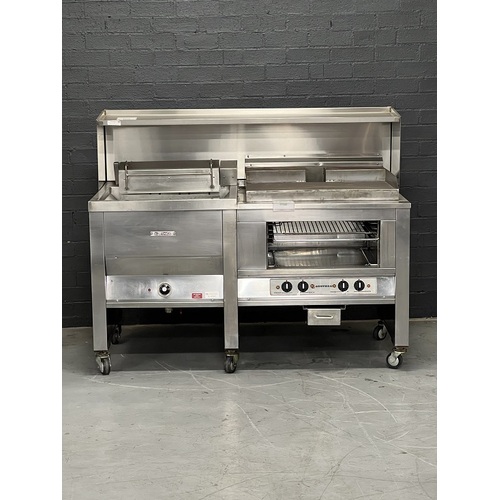 Pre-Owned Austheat Electric Fryer with Hot Plate  - PO-0275