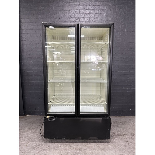 Pre-Owned Skope B900-C - 2 Door Upright Display Fridge - Black - PO-1394