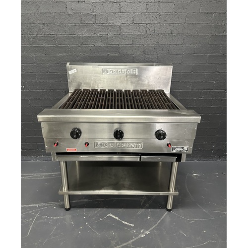 Pre-Owned Goldstein RBA-36L - 900mm Gas Chargrill on Leg Stand - PO-1477