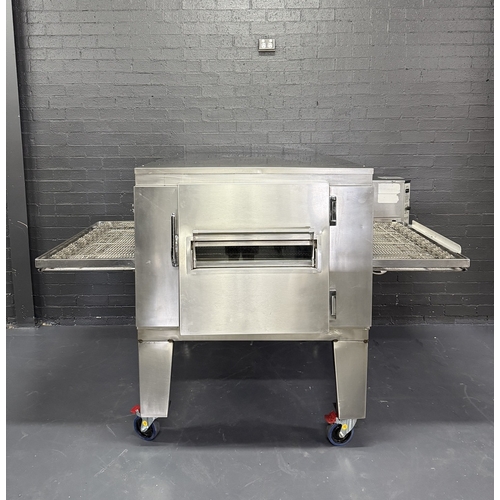 Pre-Owned Lincoln 1457 - Gas Conveyor Pizza Oven on Stand - 32 Inch - PO-1765