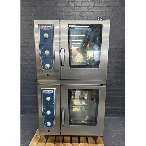 Pre-Owned Rational CMP61 - Double Stacked 6 Tray Electric Combi Oven - PO-1835