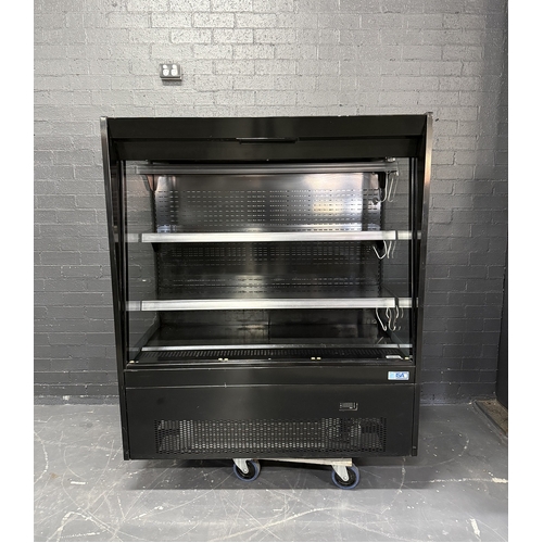Pre-Owned ISA Oblique 125 SFX - Open Display Fridge - Black - PO-1885