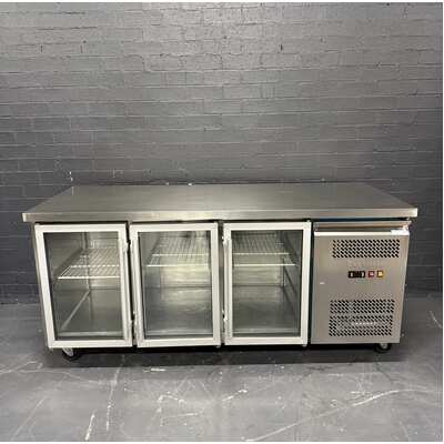 Pre-Owned Exquisite USC400G - 3 Door Glass Underbench Storage Fridge - PO-1913