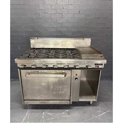 Pre-Owned Waldorf RN8813G - 6 Burner Gas Cooktop + 300mm Griddle with Oven - PO-1917